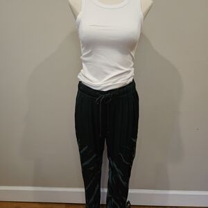 Dark Green Tie-Dye Women's Joggers